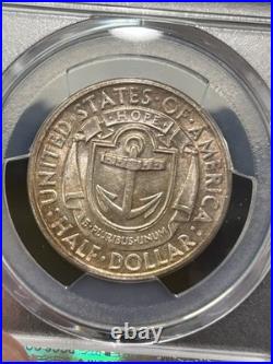 SASA 1936-D Rhode Island Commem Half Dollar PCGS Great Eye Appeal Nice Strike