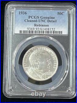 SASA 1936 Robinson Commemorative Silver Half Dollar PCGS UNC Uncirculated