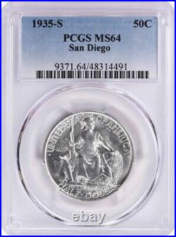 San Diego Commemorative Silver Half Dollar 1935-S MS64 PCGS