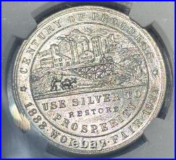 Silver So Called Dollar 1933 Century of Progress CO. HK-870 NGC MS64 Gorgeous