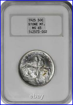 Stone Mountain Commemorative Silver Half Dollar MS65 NGC