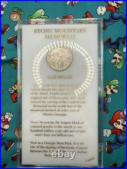 Stone Mountain Half Dollar 1925 In Capital Plastics Holder White