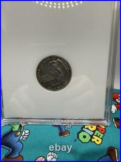 Stone Mountain Half Dollar 1925 In Capital Plastics Holder White