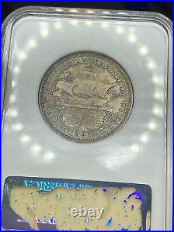 TONED 1893 NGC FATTY MS63 CAC Silver Columbian Commemorative Half Dollar