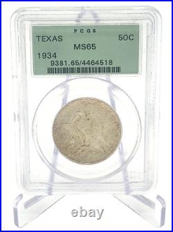 Texas Commemorative Silver Half Dollar 1934 MS65 PCGS