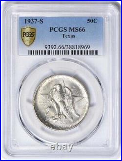 Texas Commemorative Silver Half Dollar 1937-S MS66 PCGS