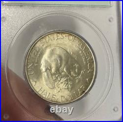 U. S. 1936 Silver Albany Commemorative Half Dollar (PCGS MS 64 CAC) Rattler