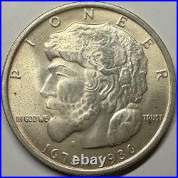 US 1936 Elgin Centennial Half Dollar 50 Cent Silver Coin