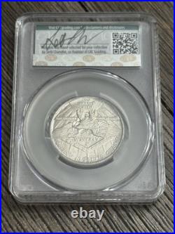 US 1937 ARKANSAS COMMEMORATIVE SILVER HALF DOLLAR, CAC, MS 65, Witterbrick