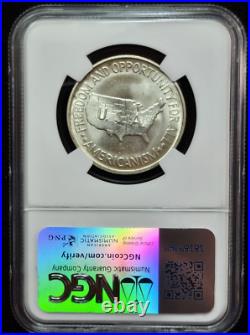 WOW 1951-S Washington-Carver Silver Half Dollar- NGC MS 65 Lustrous Specimen