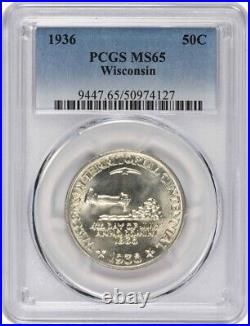 Wisconsin Commemorative Silver Half Dollar 1936 MS65 PCGS