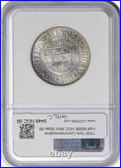 York Commemorative Silver Half Dollar 1936 MS66 NGC